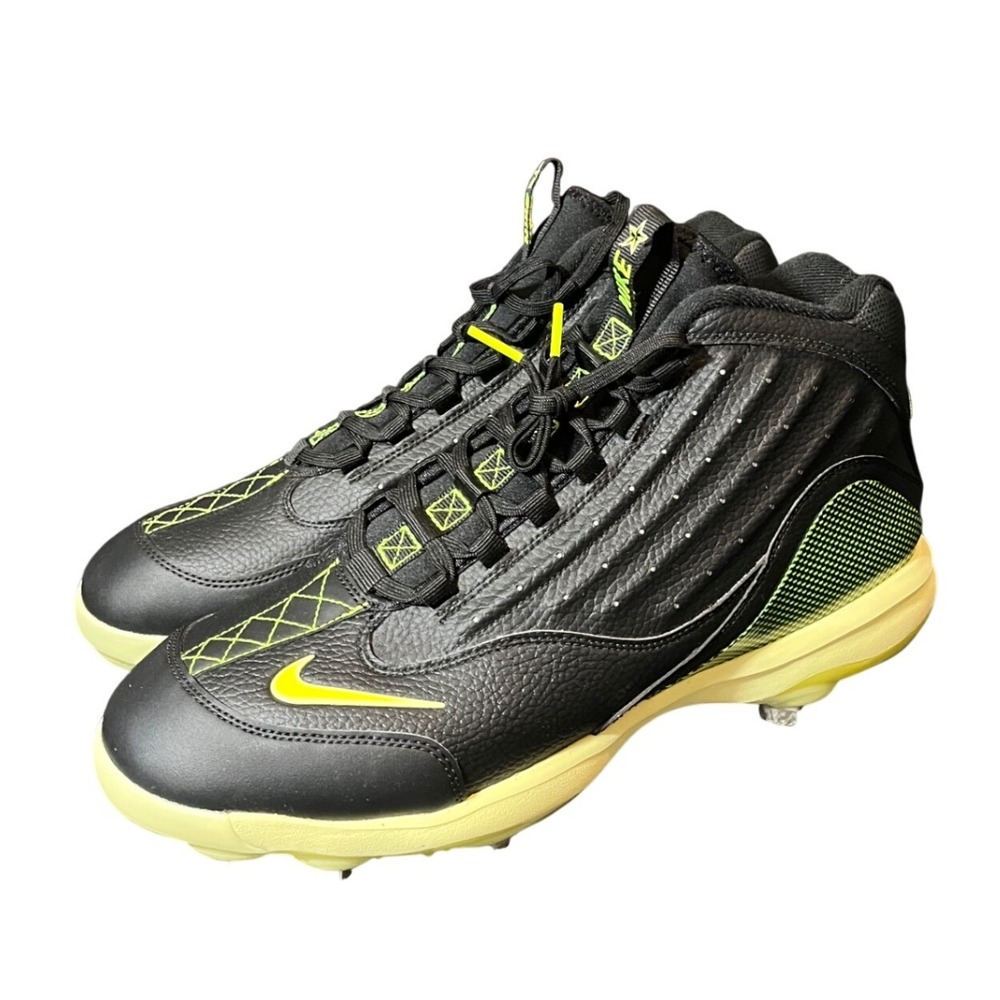 Nike Air Griffey 2 Metal Baseball Cleats Mens 12.5 Black Volt HF3840-001